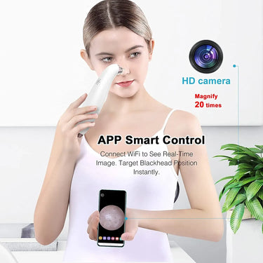 Blackhead Remover Vacuum with WiFi Camera, x10 Zoom Microscope Facial Tools with 3 Blackhead Sucker, Electric Blackhead Remover from NSE Imports #2.